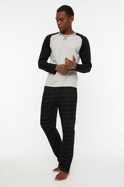 Ye_il %100 Regular Fit Pamuk Ekose _rme Pijama Tak_m_ THMAW21PT0879 - Trendyolmilla фото 2