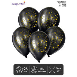 Воздушные шары латексные 12" «Звёздный дождь», 25 шт.