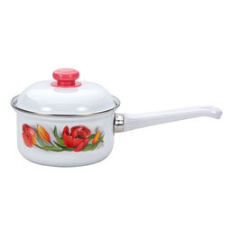 ЭМ_Кастрюля 1,0 л ДЕКОР цил высокая с ОБОД арт 1607АП/4 Лысьва