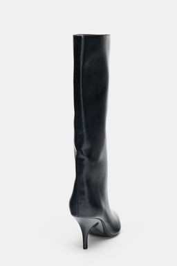 KITTEN HEEL KNEE-HIGH BOOTS - Zara фото 12