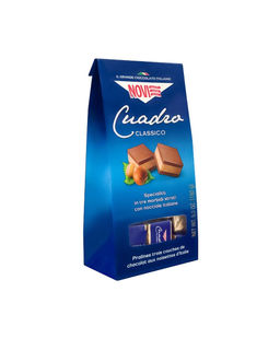 Конфеты Novi из шоколада Джандуйя с кремовой шоколадной начинкой с фундуком 150 г, пакет, Италия