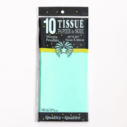 Цена за 10 шт. Бумага упаковочная тишью, аквамариновый, 50×66 см