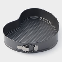 Форма для выпечки Доляна Элин. Сердце, 28.5?25.5?6.6 см, разъёмная, антипригарное покрытие, серая  фото 2