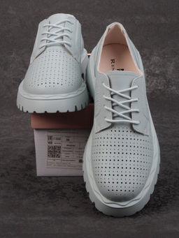 03-HY8-3D LT. BLUE Полуботинки женские (натуральная кожа)