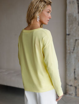 Базовый лонгслив из премиального хлопка с эластаном - Vilatte фото 3