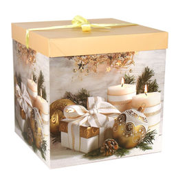 Цена за 12 шт. Коробка подарочная 22x22x22 см складная / 125-M /уп 12/480/Новый год - Галеонтрейд фото 3