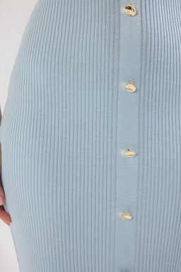 Trendyolmilla Siyah Midi Triko Elbise TWOSS25EL00307  фото 3