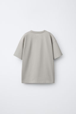 CAMISETA HEAVY WEIGHT TEXTO / Gris medio - Zara фото 5