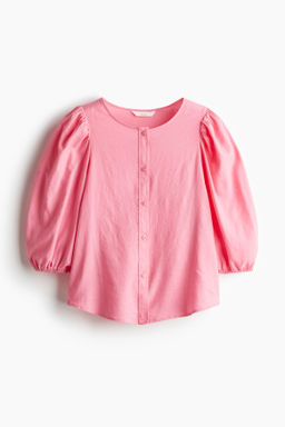 Blusa en mezcla de lino - H&m фото 6