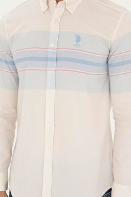 Мужская темно-синяя рубашка с длинным рукавом - U.s. polo assn фото 13