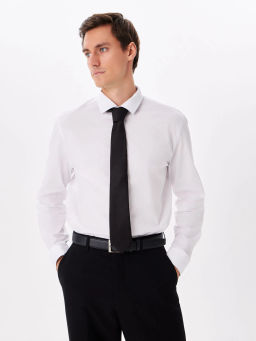 Сорочка мужская длинный рукав GREG 100/237/WH/ZVN STRETCH