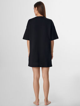 Туника домашняя женская черная с надписью - Mark formelle фото 2