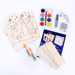 Набор для творчества «Новогодний ночник из дерева. Олень», светящийся