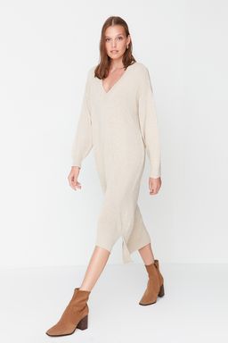 Tas Maxi Triko Genis Kal?p Elbise TWOAW23EL00642