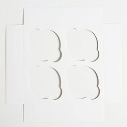 Цена за 5 шт. Коробка для капкейков, кондитерская упаковка, 4 ячейки «Dreams come true», 16 х 16 х 10 см