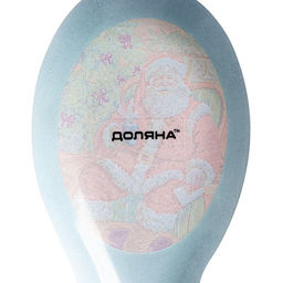 Подставка под ложку Доляна Счастливый Санта, 217.5 см, стекло, зелёная фото 7