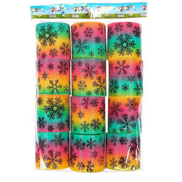 Пружинка - радуга «Снежинки», d=6.5 см