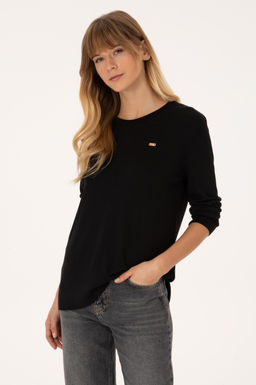 Kad_n Siyah Basic Kazak