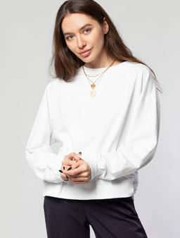 Свитшот из тонкого футера с эластаном