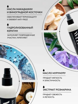 TNL Кератиновый комплекс WEEL SOS-спрей термозащита и ламинирование, 200 мл