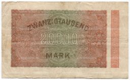 Банкнота 20000 марок 1923 года Германия
