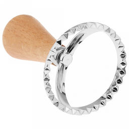 Штамп металлический для пельменей "Круг" д6,2см h10см, деревянная ручка, на картоне (Китай)