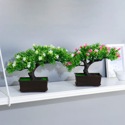 Бонсай искусственный в горшке «Дерево жизни», 11.5×15 см, МИКС