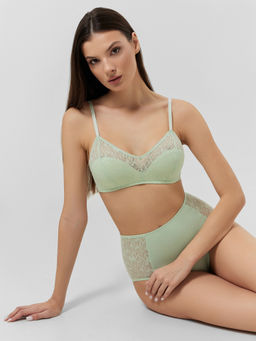 Бюстгальтер женский мятный кружевной мятный 512530