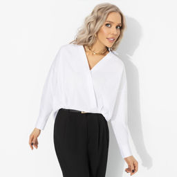 Рубашка хлопковая, На моих условиях (белая) - Charutti фото 26