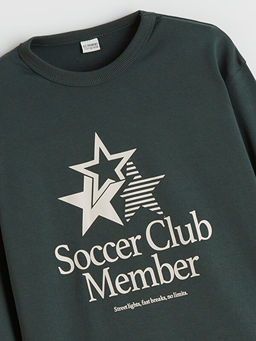 Bisiklet Yaka Erkek ?ocuk Sweatshirt