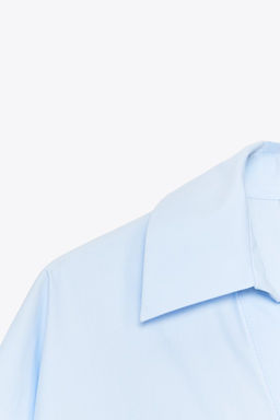 WIDE-SLEEVE POPLIN SHIRT - Zara фото 9