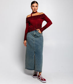 Джемпер #КТ1139, бордовый - Dommod фото 4