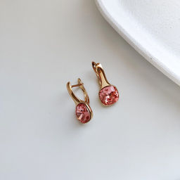 Серьги с кристаллами Swarovski