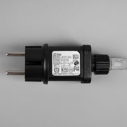 Гирлянда Нить 100 м роса, IP44, серебристая нить, 1000 LED, свечение мульти, 18 В - Luazon lighting фото 5