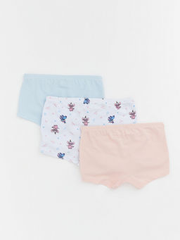 Stitch ve Angel Bask?l? K?z ?ocuk Boxer 3l? - Waikiki фото 2