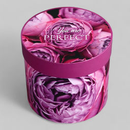 Набор шляпных коробок для цветов 4 в 1, упаковка подарочная, Пионы, 20?17.5 - 16?14 см