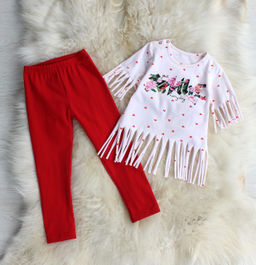 Комплект Анфиса ПРИНТ: ЦВЕТЫ (QR)