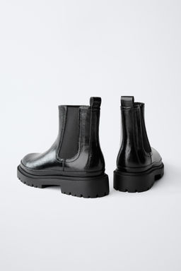 PATENT ANKLE BOOTS - Zara фото 5