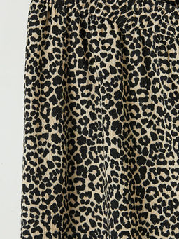 Leopar Desenli K?z ?ocuk Pantolon
