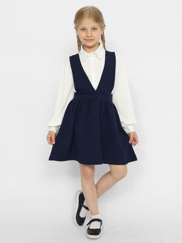 CRB wear/CWJG 63613-41 Сарафан для девочки,темно-синий/Ex.Cherubino фото 2