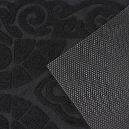 Коврик влаговпитывающий придверный Доляна «Восточная сказка», без окантовки, 38×58 см, чёрный