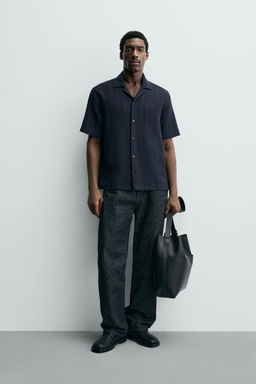 GEOMETRIC JACQUARD SHIRT - Zara фото 9