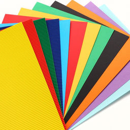 Набор цветного картона Смешарики: 4 цвета гофрокартона + 6 цветов, 230 г/м2  фото 2