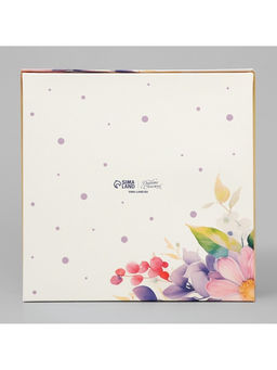 Цена за 5 шт. Кондитерская упаковка, коробка с ламинацией «Цветы», 20×20×4 см