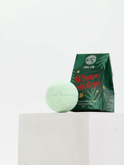 Цена за 2 шт. Бомбочка для ванны Winter holidays, 40 гр, еловый аромат, Ural Lab