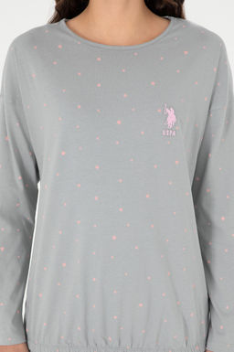 Женский серый пижамный комплект Неожиданная скидка в корзине - U.s. polo assn фото 5