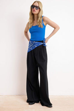 Ac?k Pembe Regular Havuz Yaka Kal?n Ask?l? Kolsuz Fitilli Esnek Orme Atlet TWOSS26AL00028 - Trendyolmilla фото 10