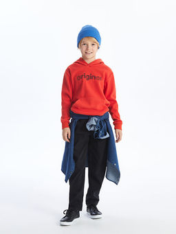 Nak??l? Uzun Kollu Polar Erkek ?ocuk Hoodie - Waikiki фото 3