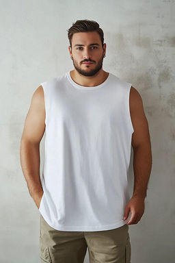 Beyaz Regular/Normal Kesim Basic %100 Pamuk B_y_k Beden Atlet TMNSS25CV00000