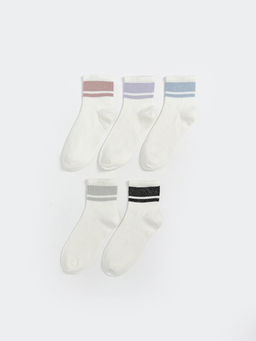 ?izgili Kad?n Soket ?orap 5li